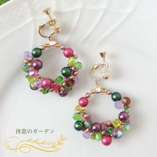  - 秋色イヤリング - アップフェル《公式》金属アレルギー対応アクセサリーパーツ専門ショップ