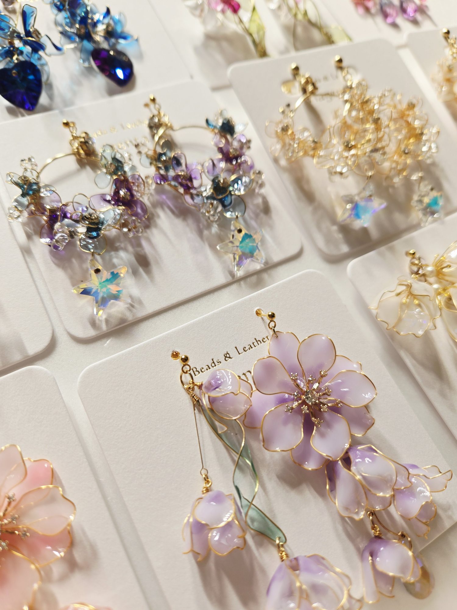  - clear flowers - アップフェル《公式》金属アレルギー対応アクセサリーパーツ専門ショップ