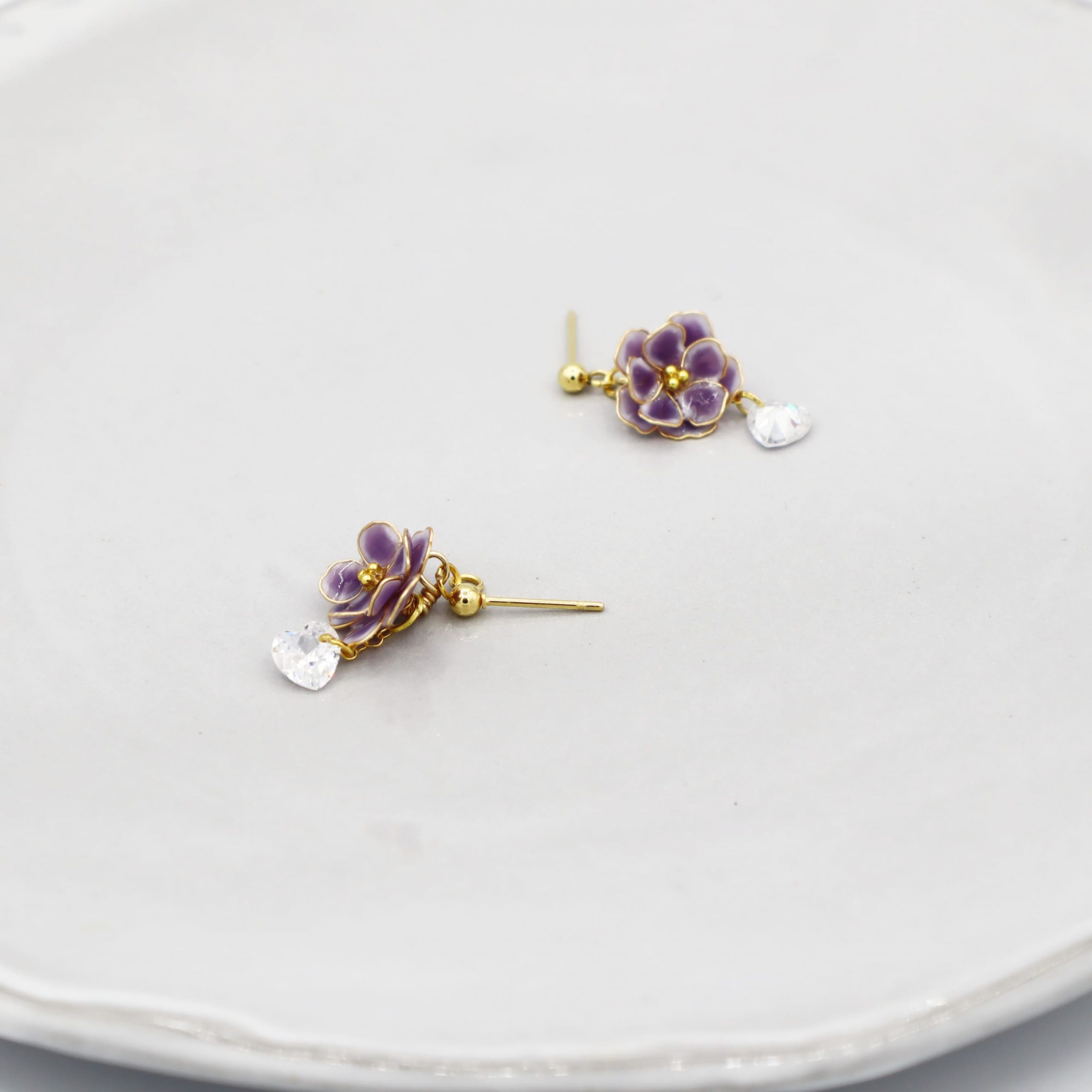  - saintpauliaピアス - アップフェル《公式》金属アレルギー対応アクセサリーパーツ専門ショップ